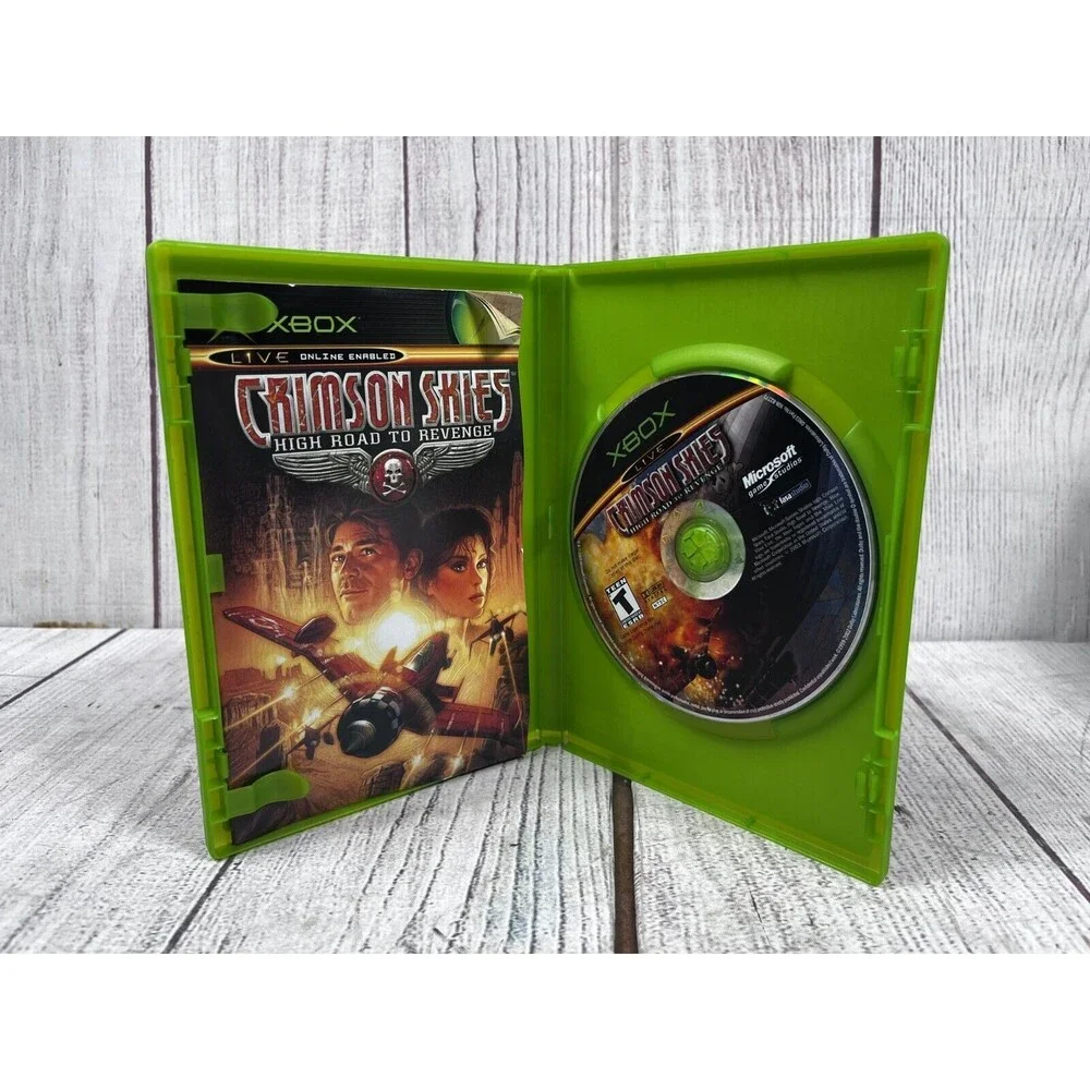 Crimson Skies (Microsoft Xbox) *Not For Resale* Complete CiB Manual - TESTED